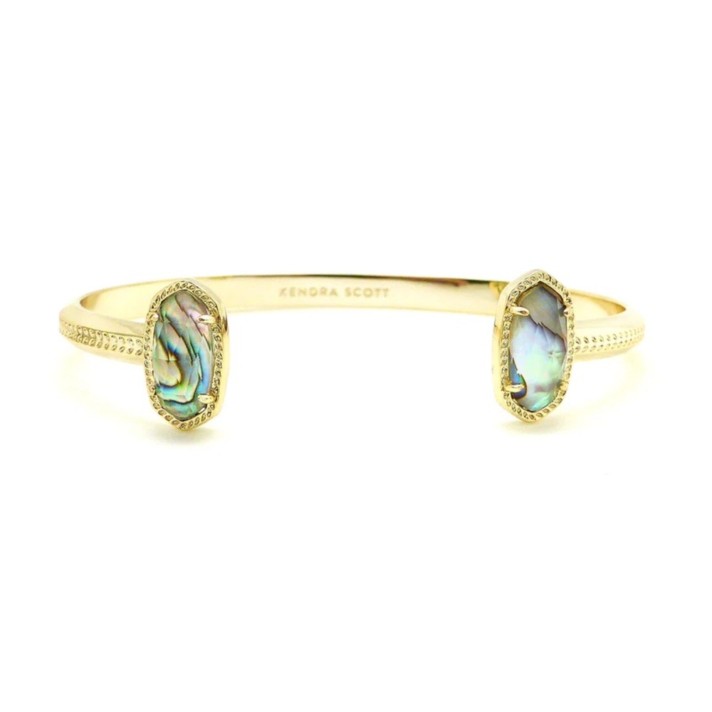 Kendra Scott Elton cuff bracelet. Gold/Abalone. EUC